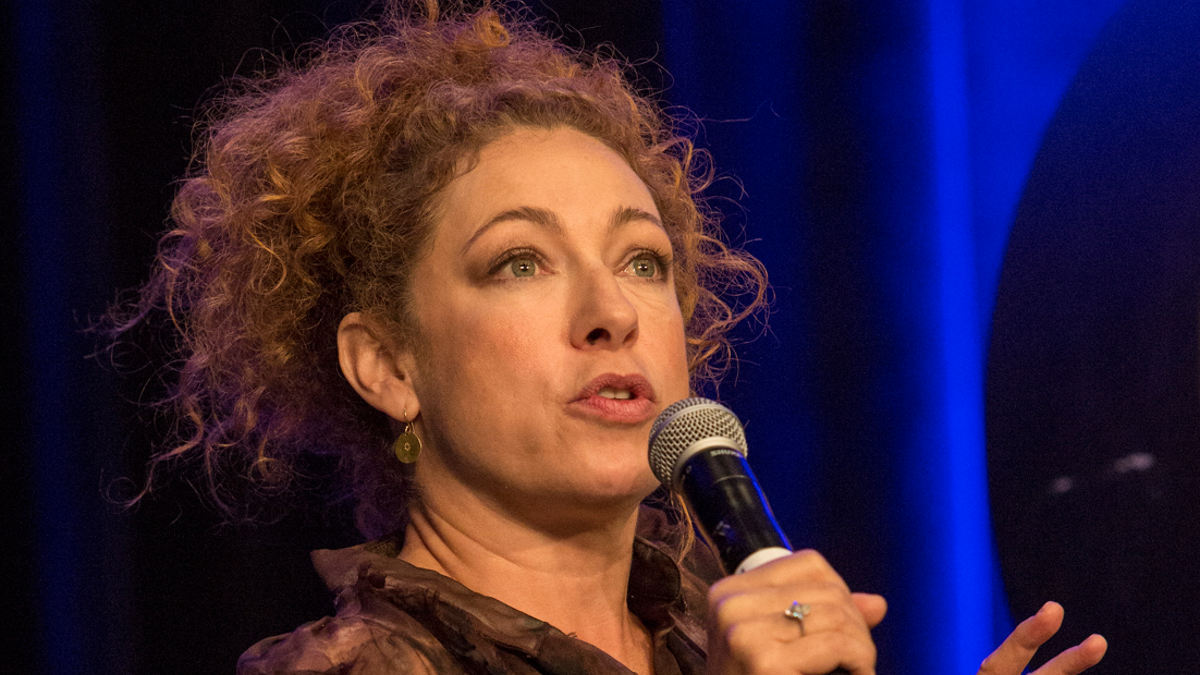 Alex Kingston speaks