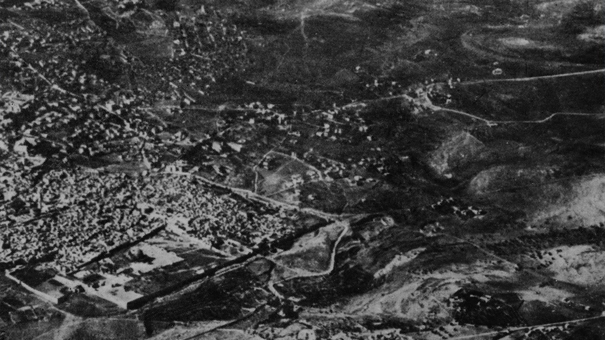 The earliest aerial photograph of Jerusalem