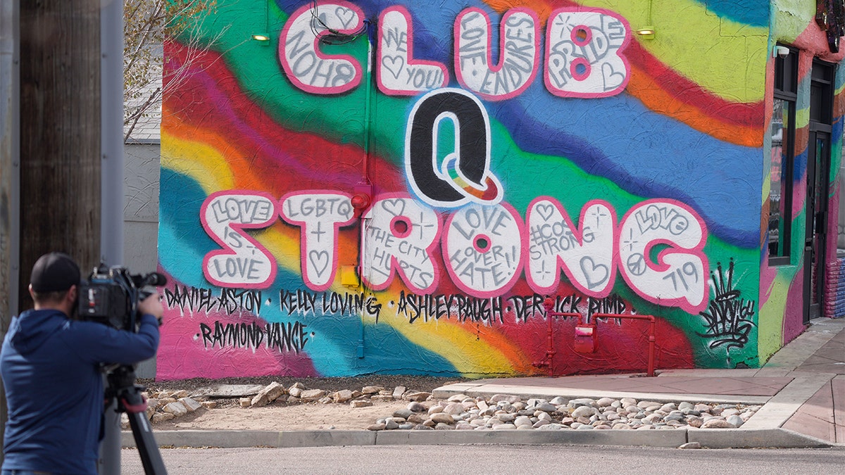 Club Q nightclub mural