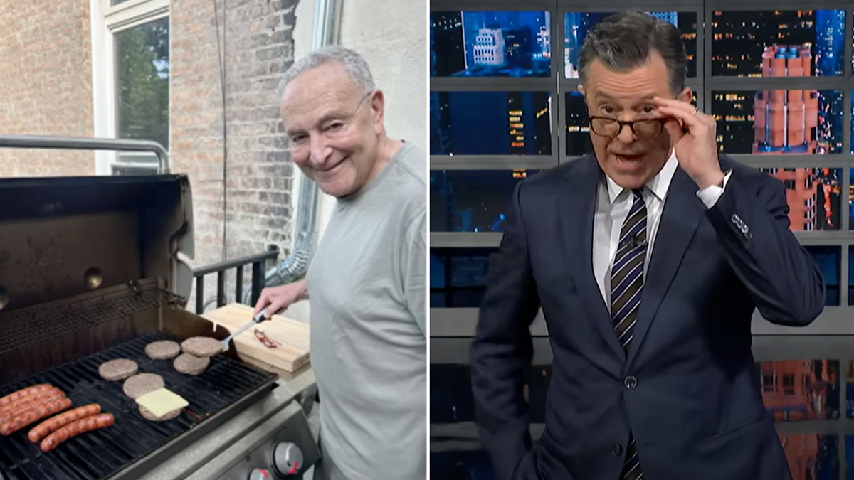 Colbert talks about Schumer's photo