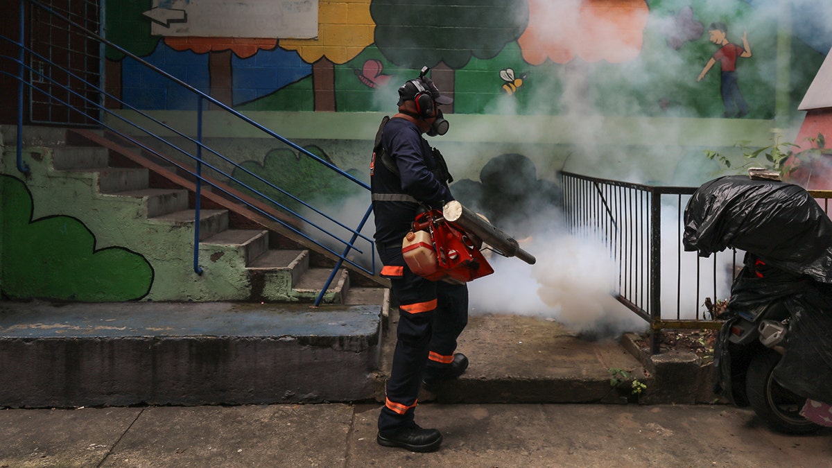 El Salvador fumigation campaign against dengue