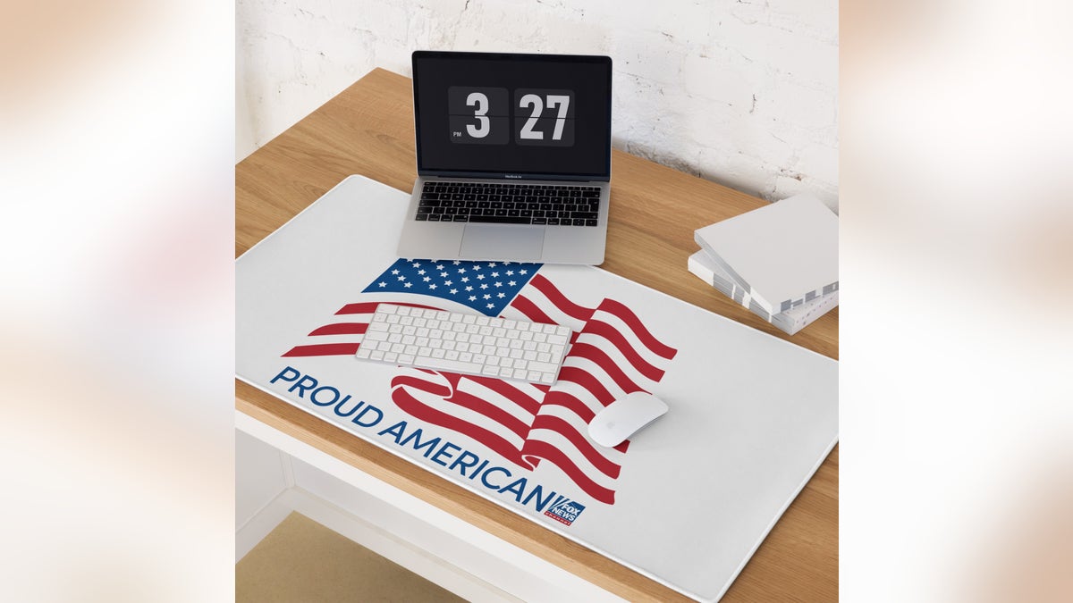 Outfit your work desk with a Proud American mat.