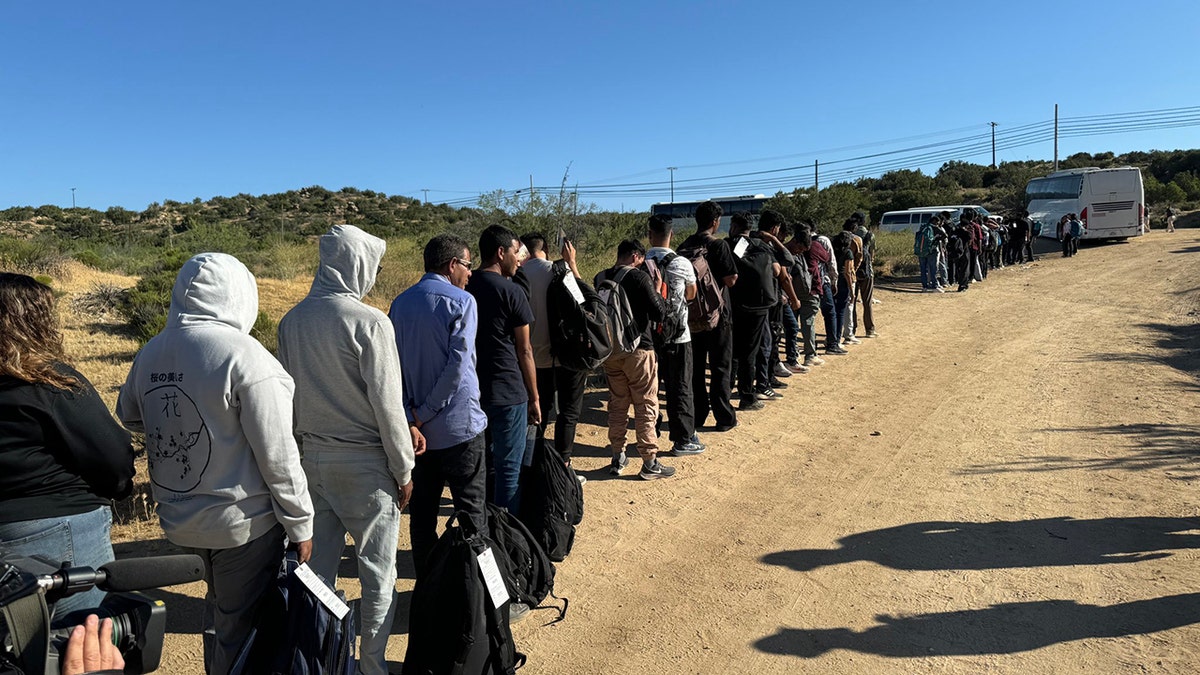 Migrantes da fronteira San Diego