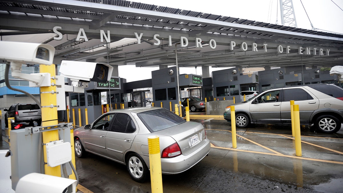 San Diego port of entry at southern border