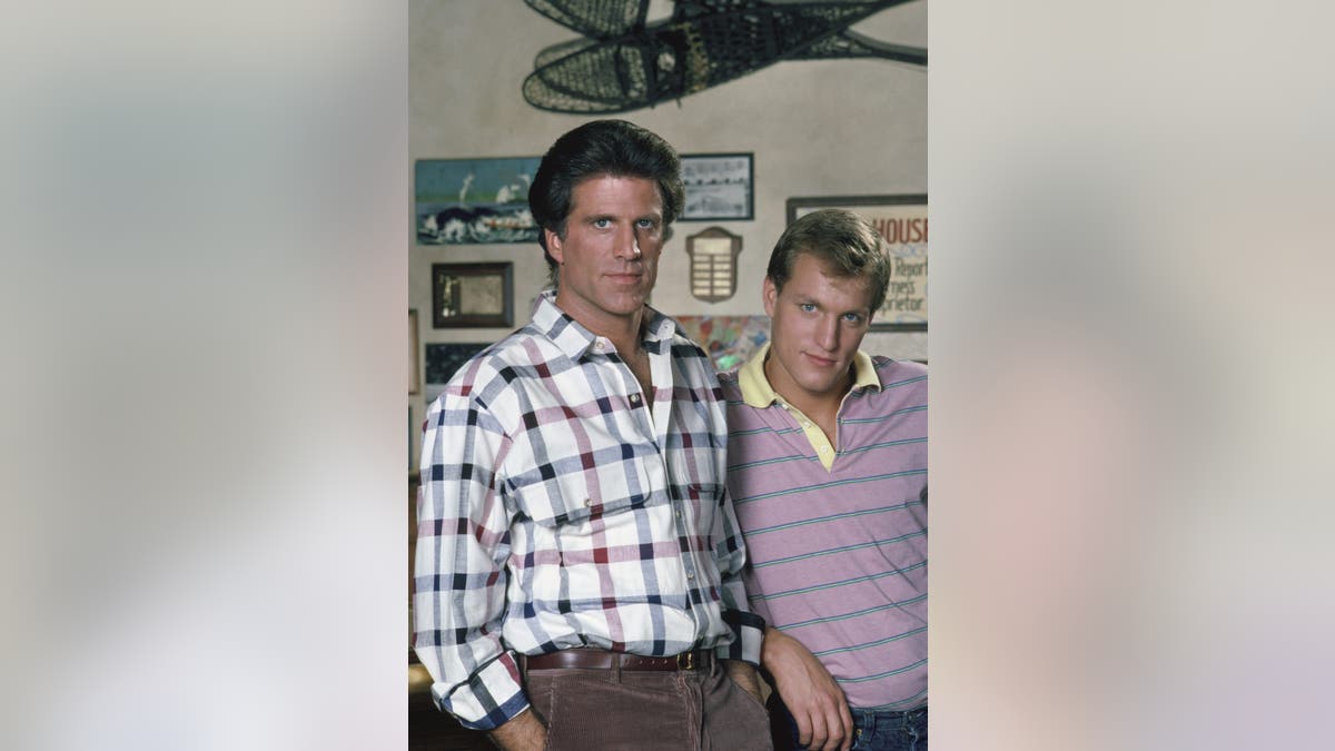 Ted Danson and Woody Harrelson on "Cheers"