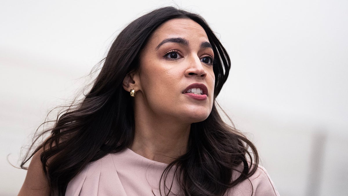 AOC on Capitol Hill in April 2024 photo