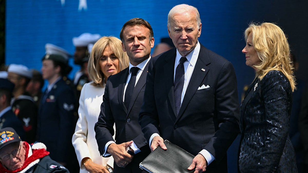 Biden, Macron attend Normandy landings ceremony