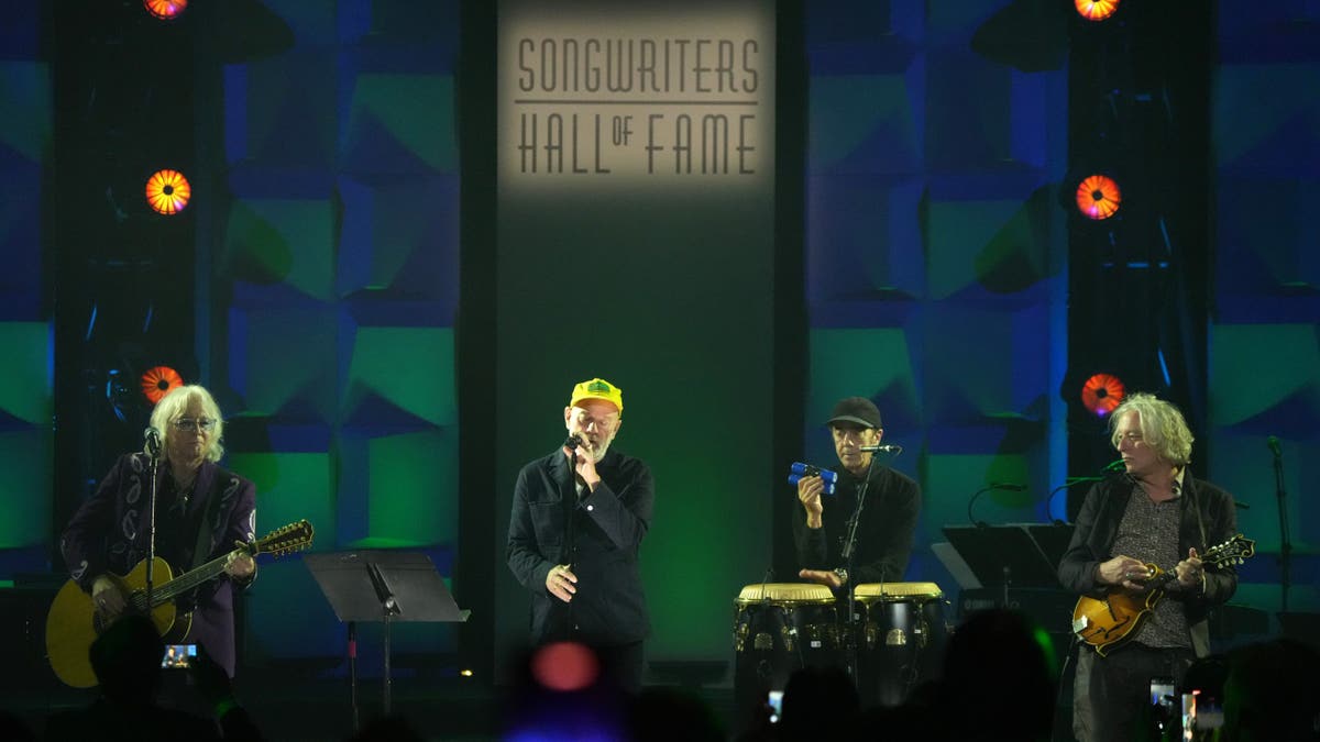 REM performing at songwriters hall of fame