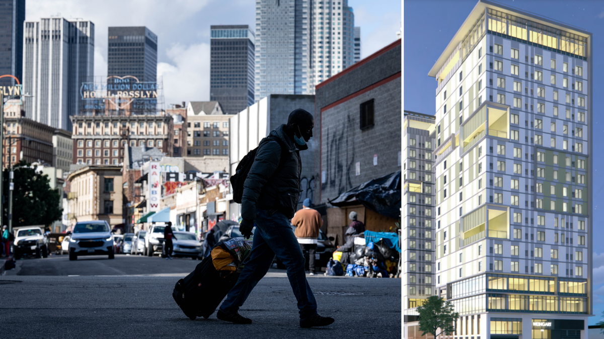 Huge California residential tower will offer private rooms for homeless ...