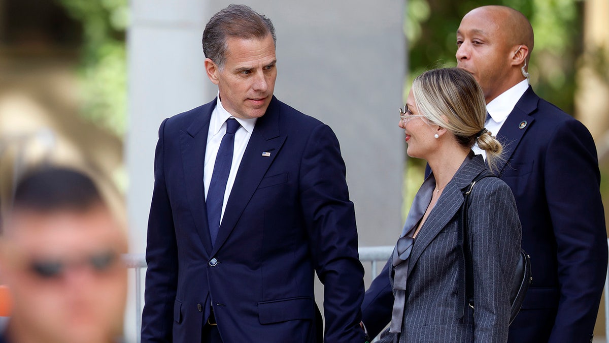 Hunter Biden and Melissa Cohen Biden depart from federal court