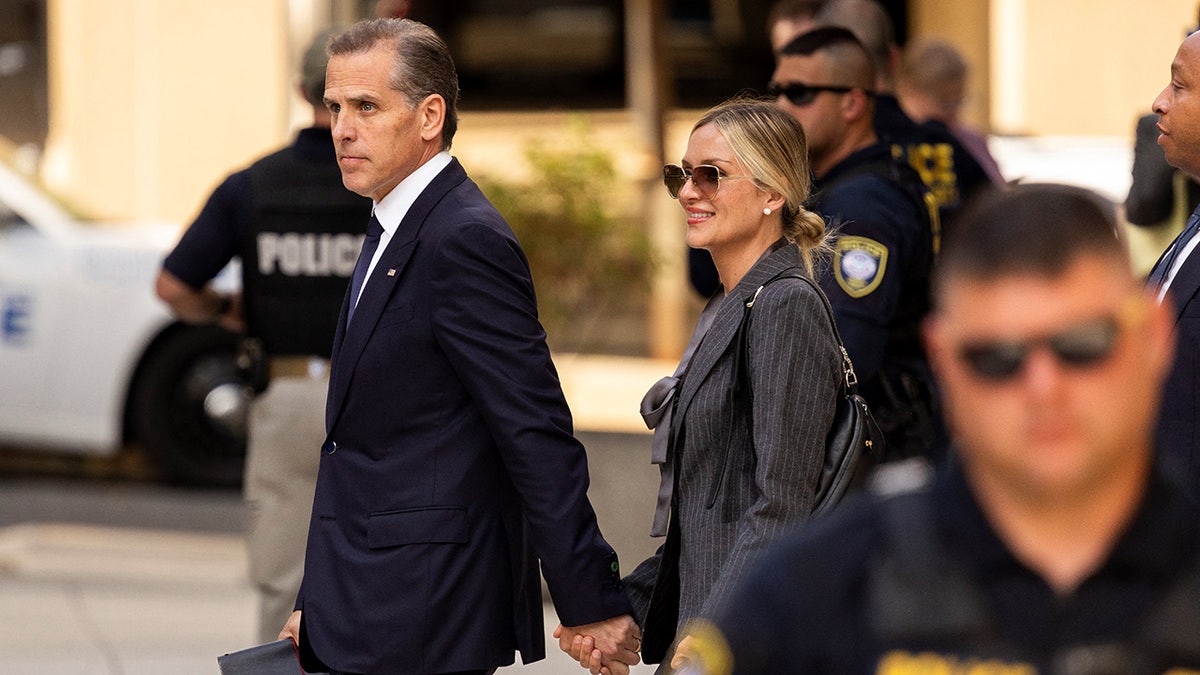 Hunter Biden and Melissa Cohen Biden depart from federal court