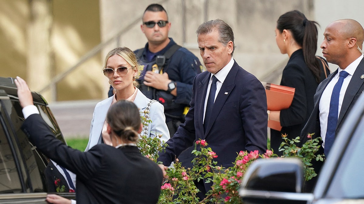 Hunter Biden leaves federal court with his wife Melissa Cohen Biden