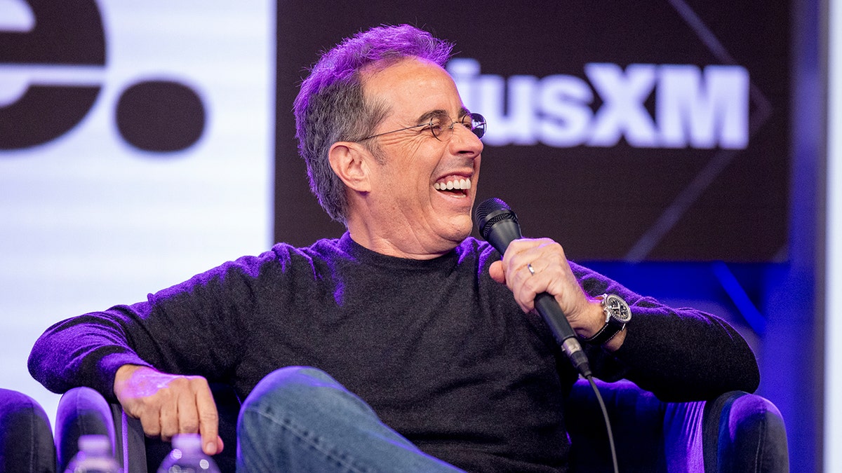 Jerry Seinfeld laughing