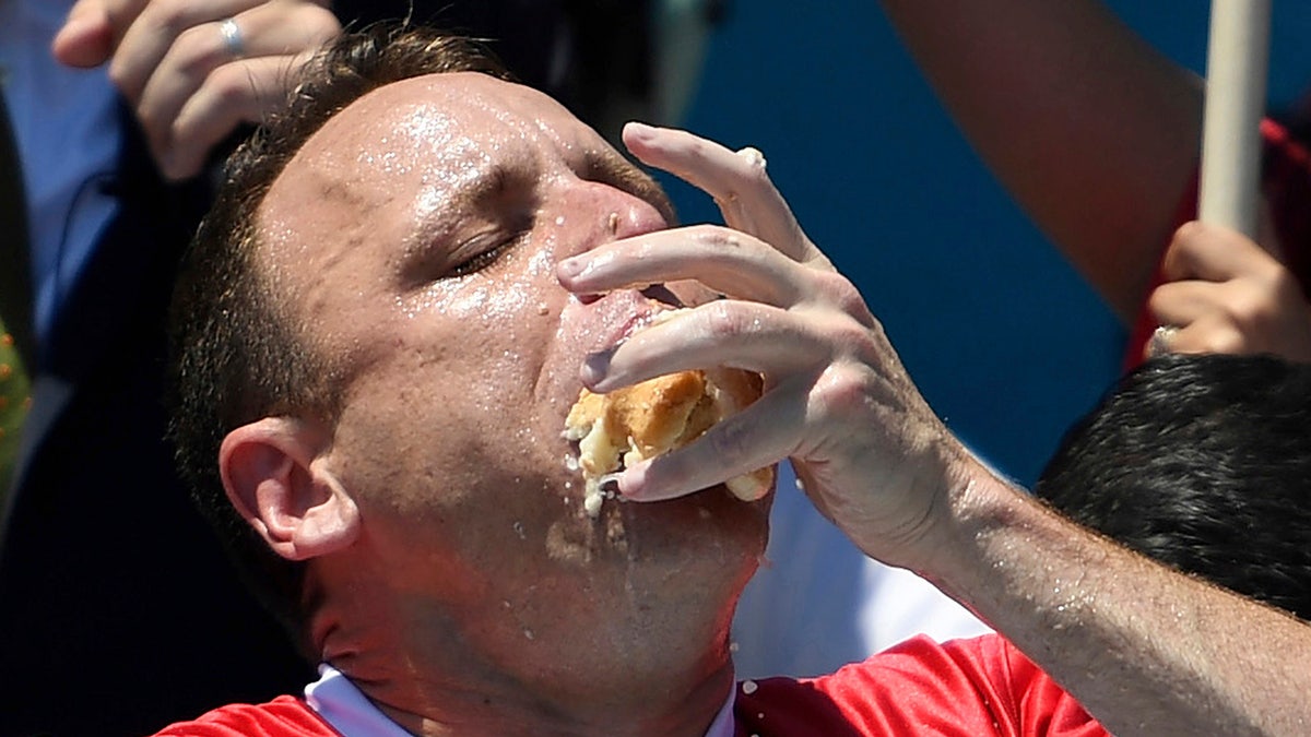 Joey Chestnut chows down