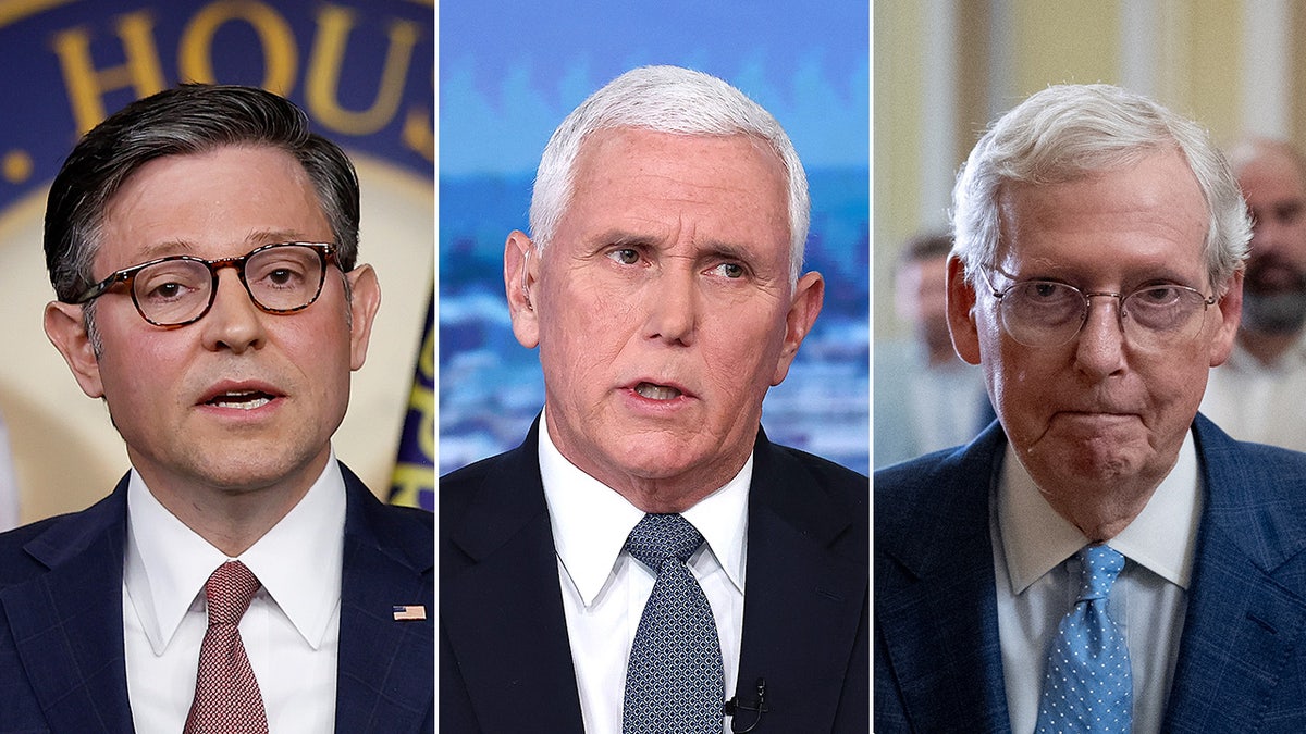 Mike Johnson, Mike Pence, Mitch McConnell
