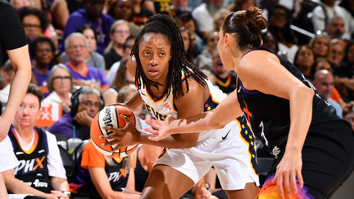 Kelsey Mitchell looks to drive