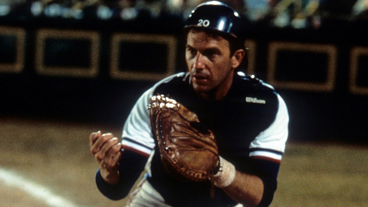 Kevin Costner in a screenshot from "Bull Durham."