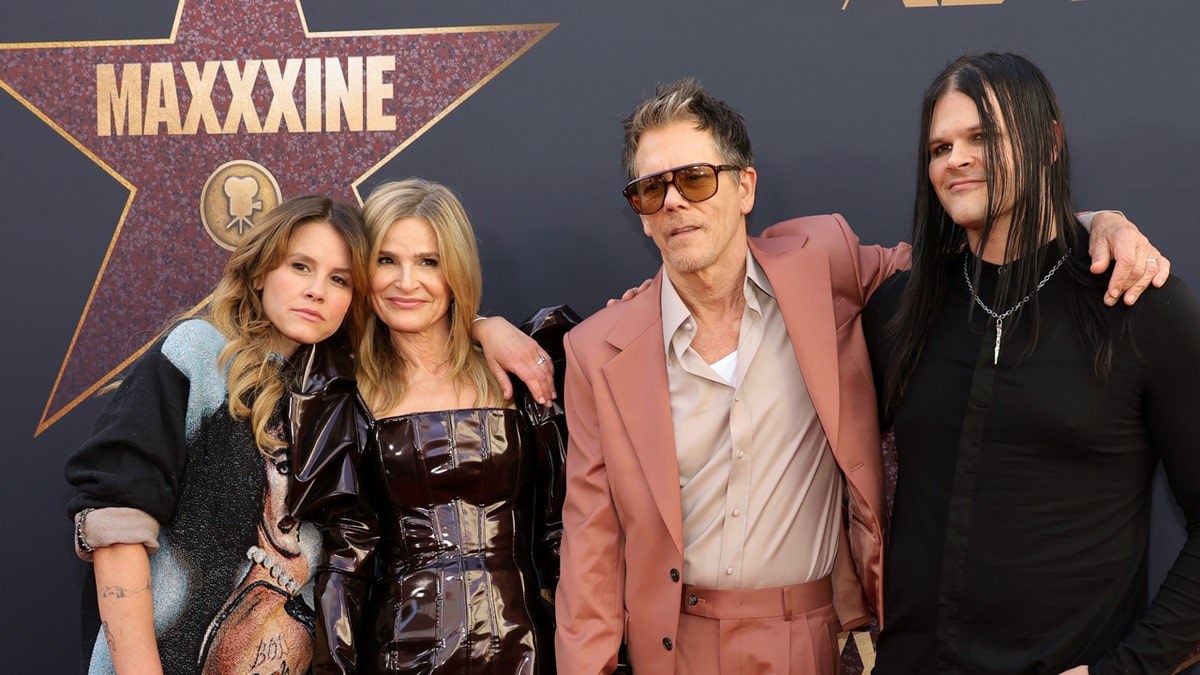 Kyra Sedgwick and Kevin Bacon's kids join for a premiere