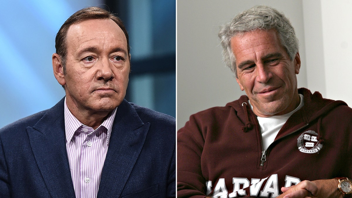 Kevin Spacey and Jeffrey Epstein side by side