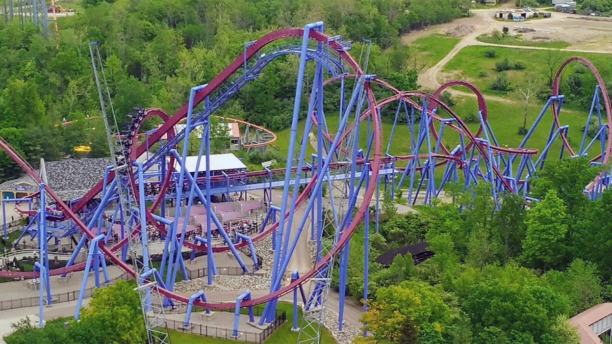 A 38-year-old man was taken to the hospital after he was struck by the Banshee roller coaster on Wednesday night.