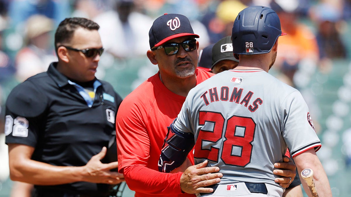Lane Thomas is held back by bench coach