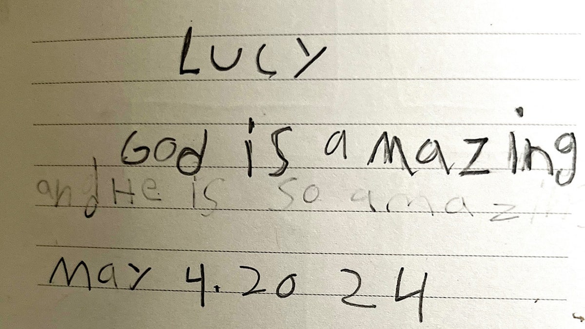 Lucy's prayer journal