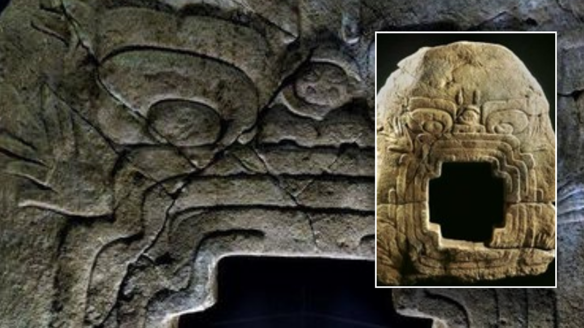 Split image of cave masks 