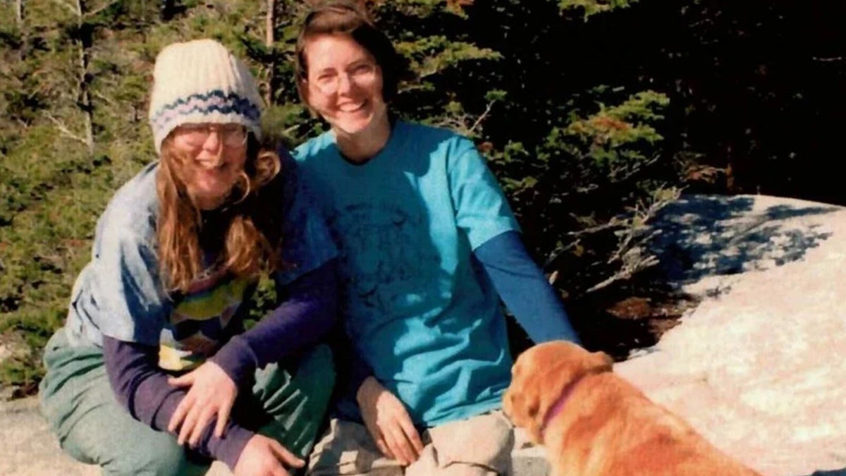 An image of Julie Williams and Lollie Winans during their camping trip.