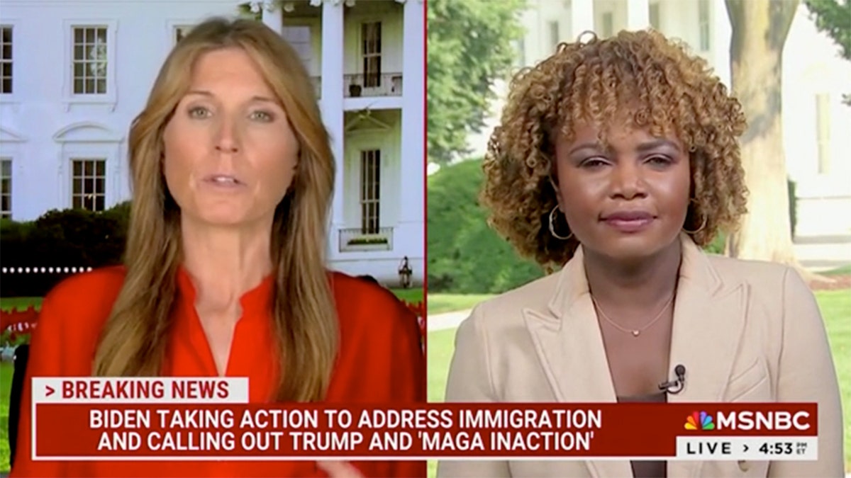 Karine Jean-Pierre and Nicolle Wallace