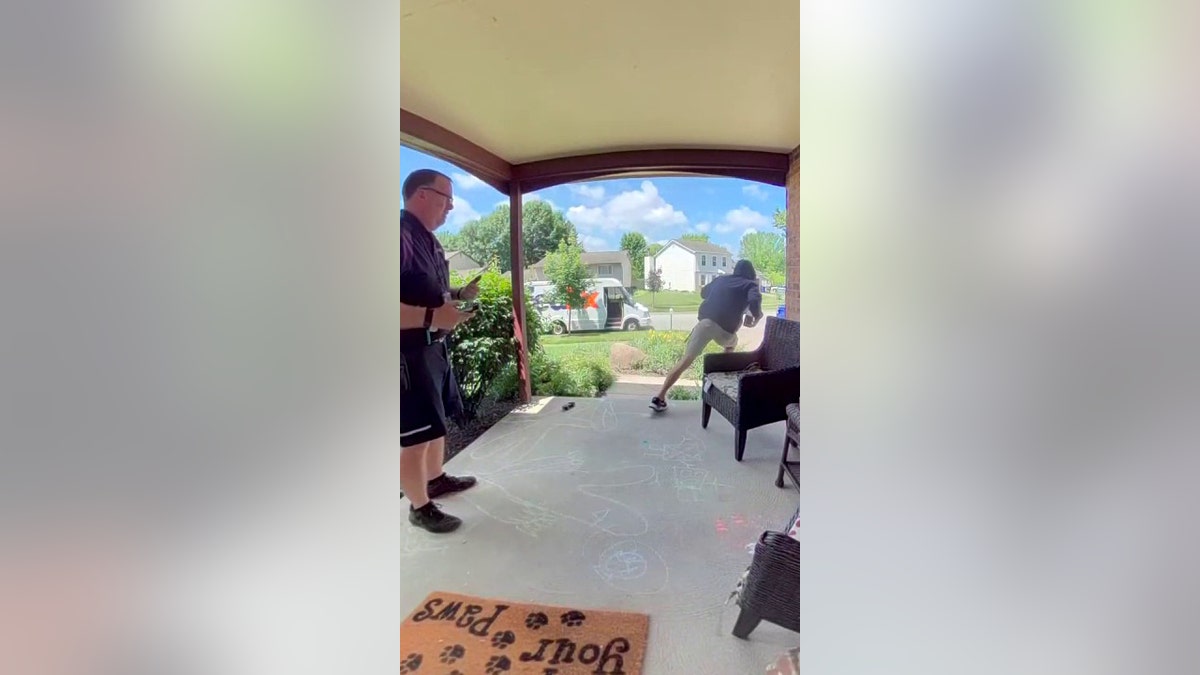 porch pirate and delivery driver