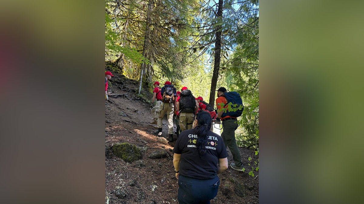 Rescue operations on the mountain