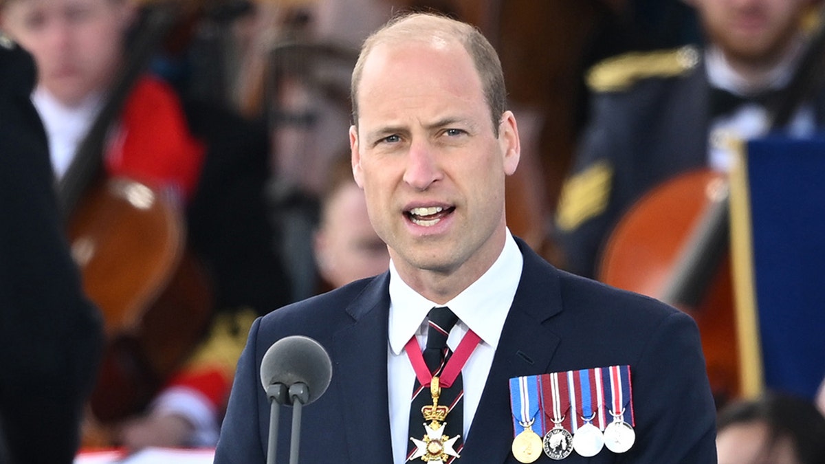 Prince William giving a speech