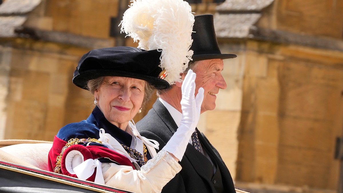 The Princess Royal was admitted to the hospital on Monday. 