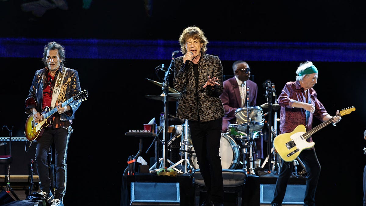 The Rolling Stones performing