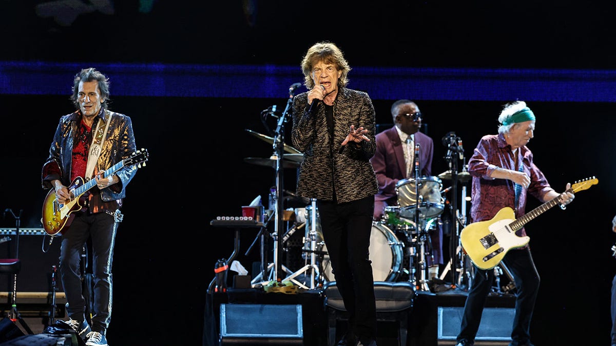The Rolling Stones performing