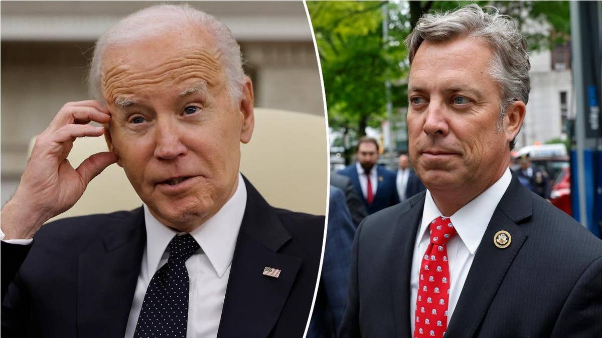 left: President Biden; right: Rep. Andy Ogles, R-Tenn.