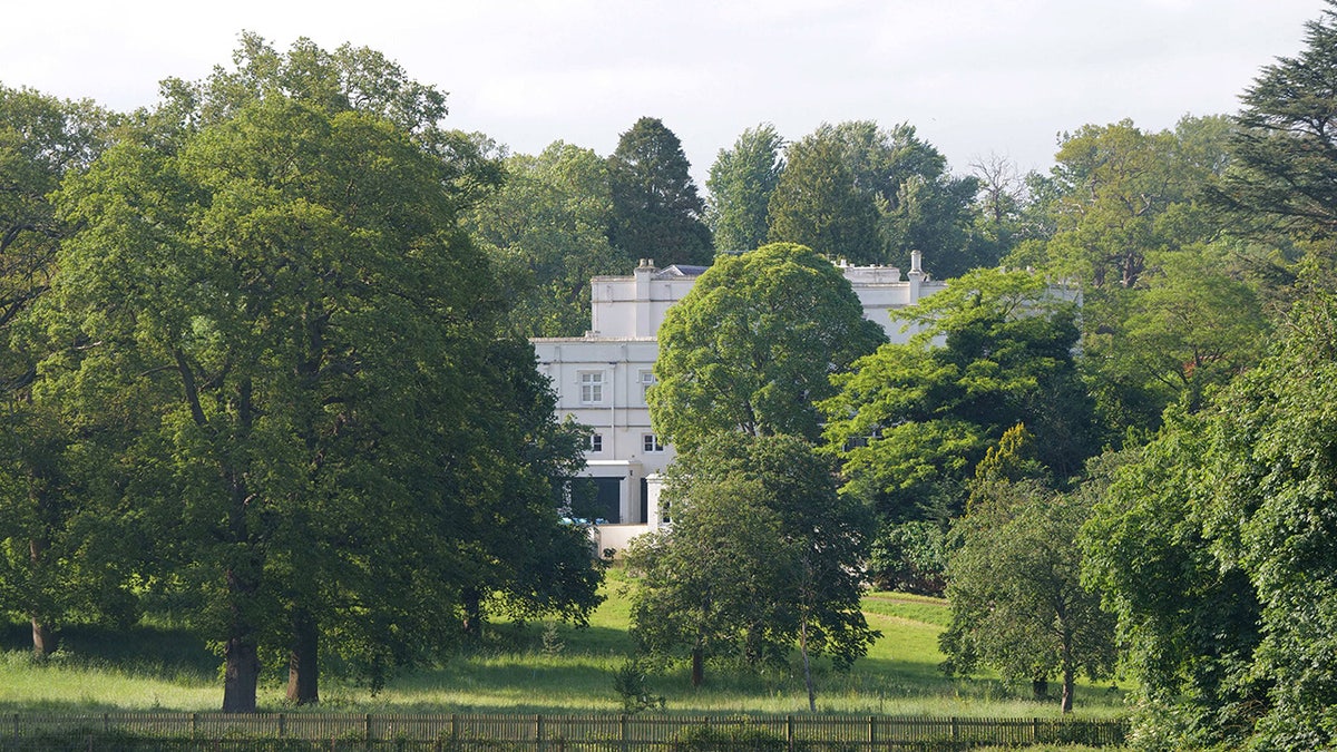 Royal Lodge hiding behind trees