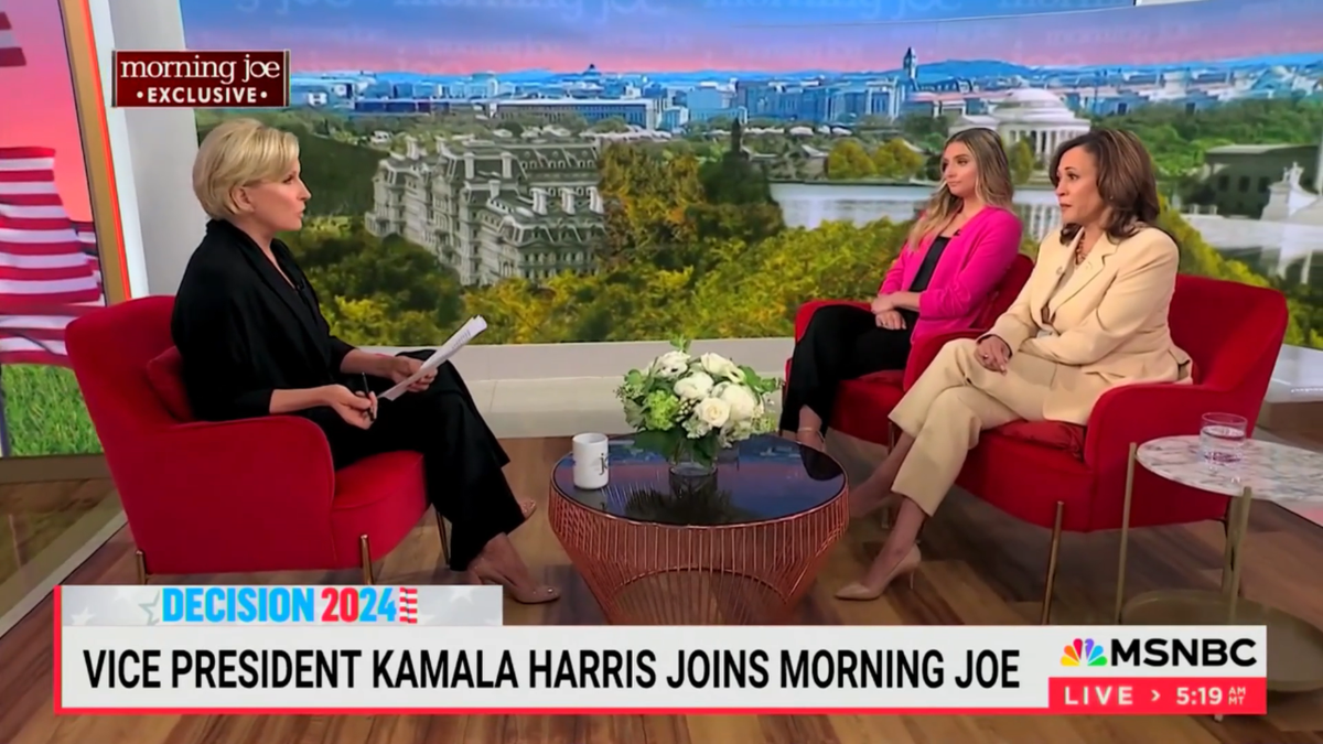 Vicepresidenta Kamala Harris en MSNBC