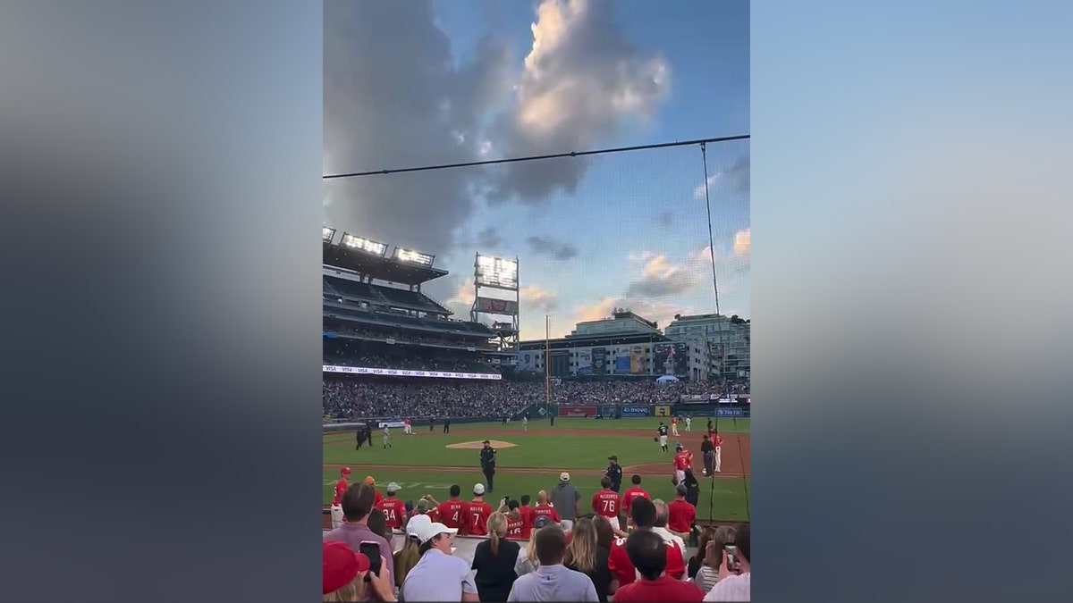 Climate protesters storm field at Congressional Baseball Game