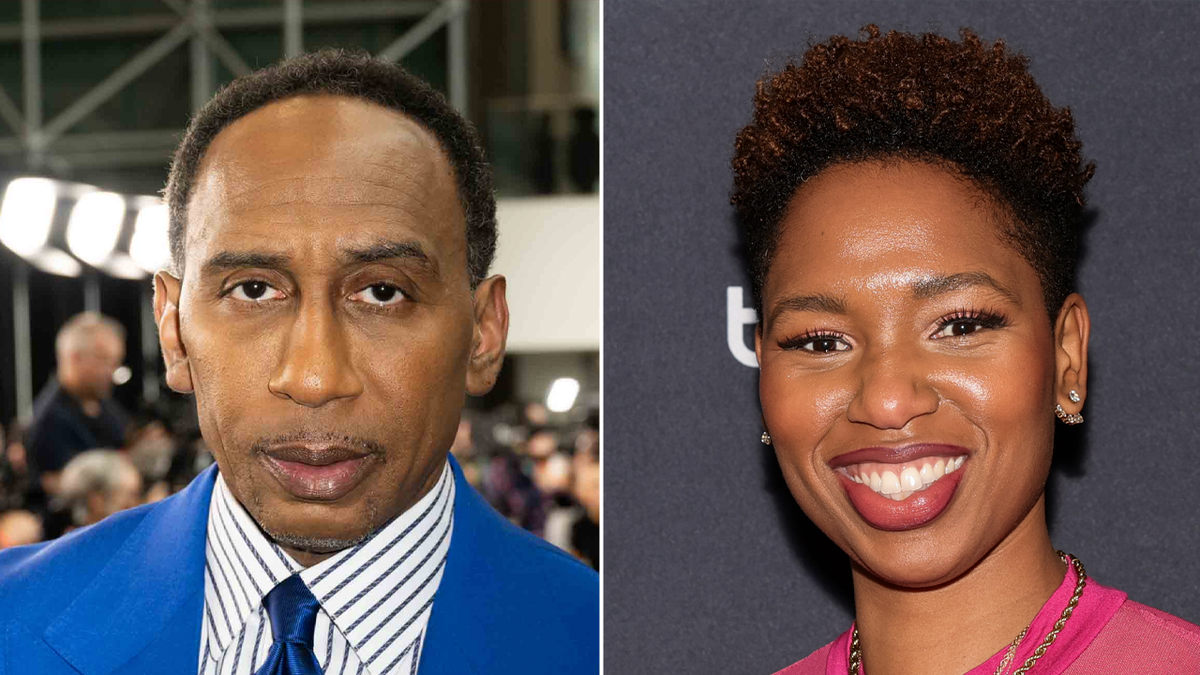 Stephen A. Smith and Monica McNutt, side by side