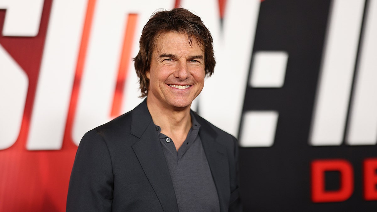 Close up of Tom Cruise smiling