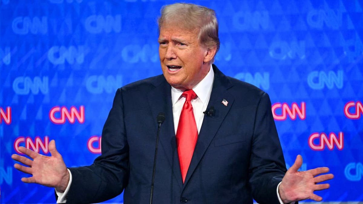 Donald Trump no debate presidencial da CNN