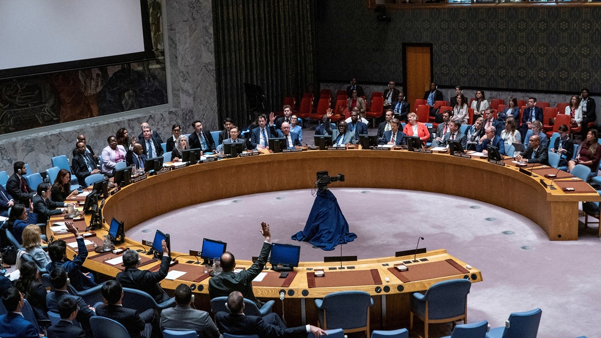 اقوام متحدہ کی سلامتی کونسل کے ارکان عدم پھیلاؤ سے متعلق قرارداد پر ووٹ دیتے ہیں۔
