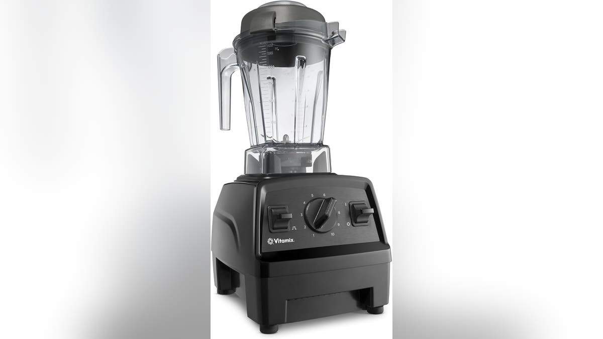 This blender can handle hard ingredients like nuts and ice cubes.