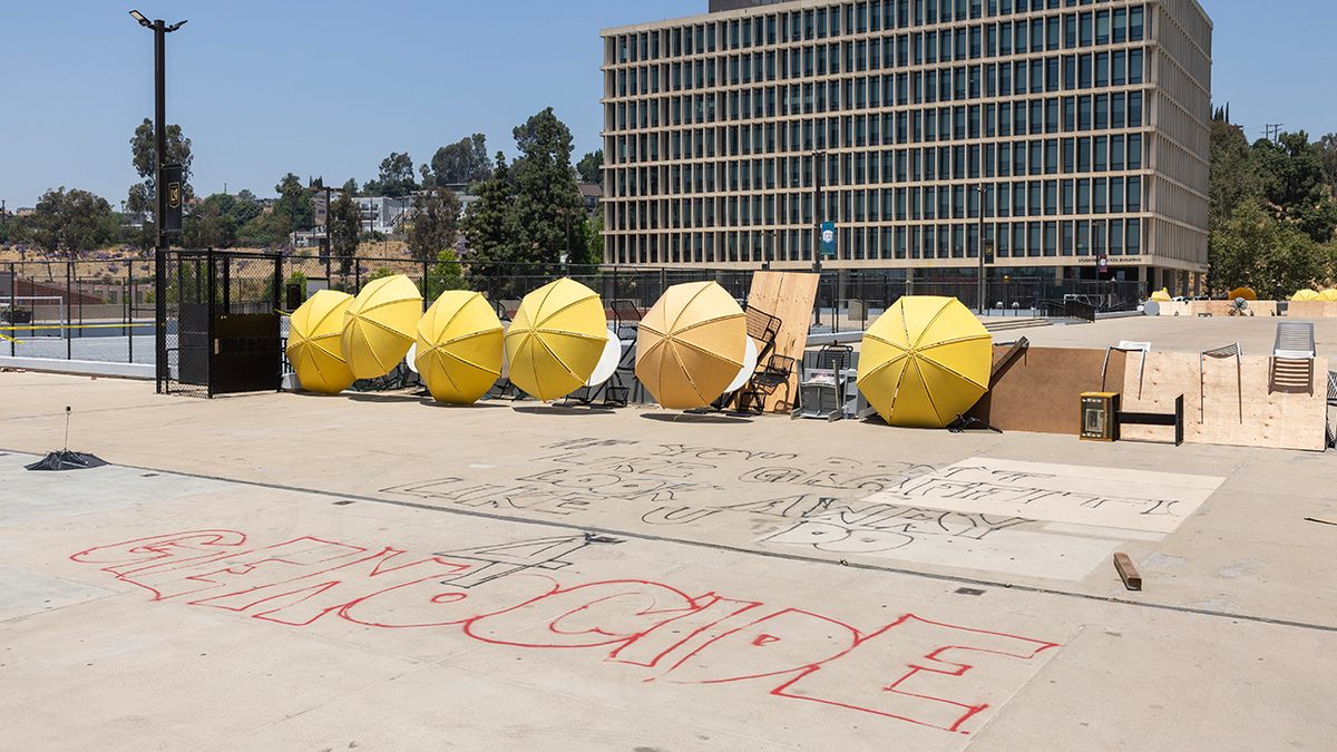 The state of Cal State is besieged by anti -Israel demonstrators