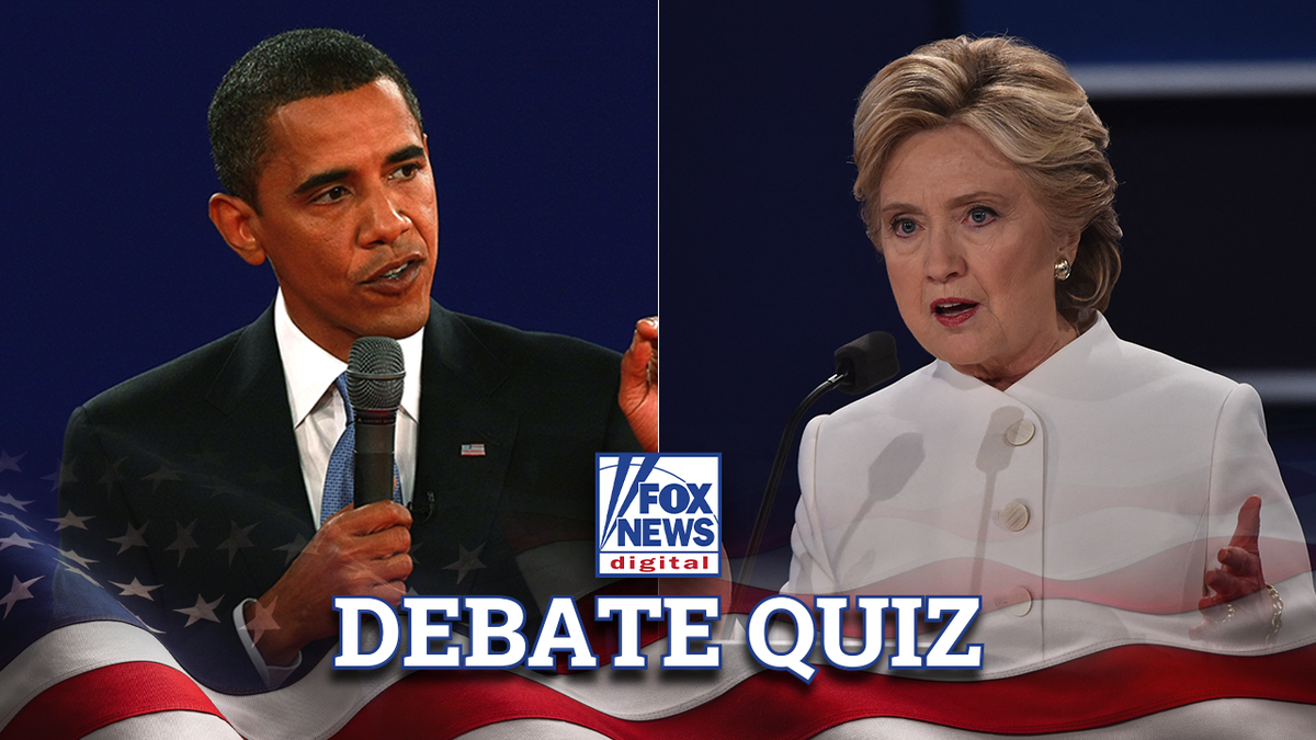 Barack Obama and Hillary Clinton in Fox News Debate quiz