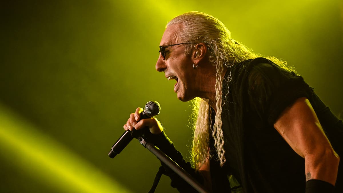 a photo of Dee Snider singing