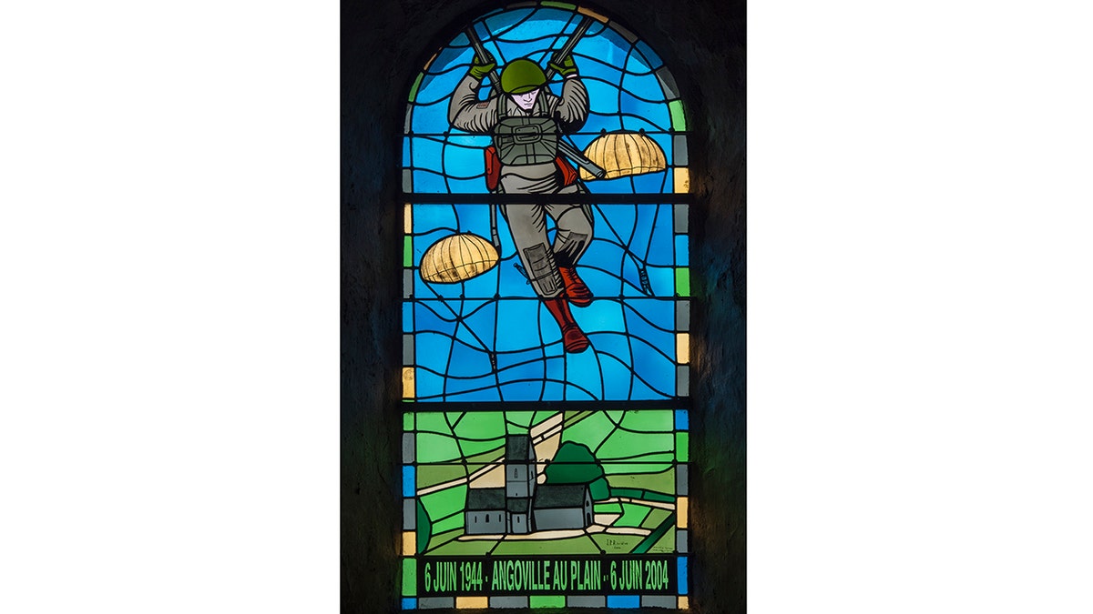 Stained glass in Normandy, France