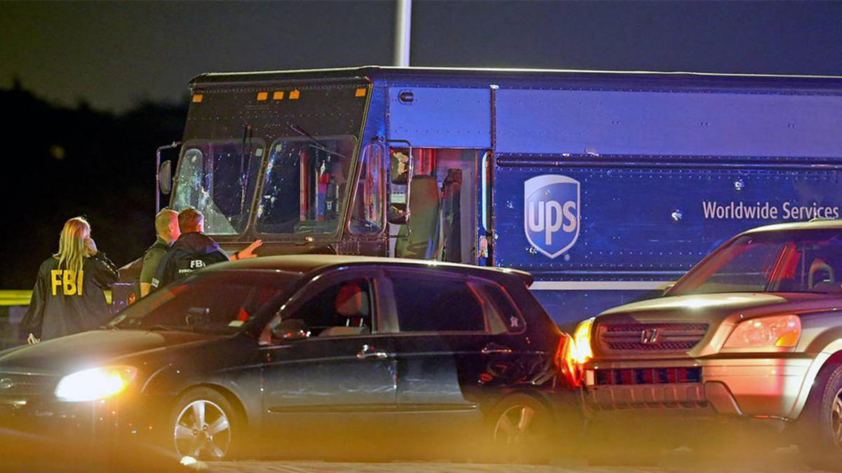 A UPS delivery truck was carjacked after a robbery in Florida