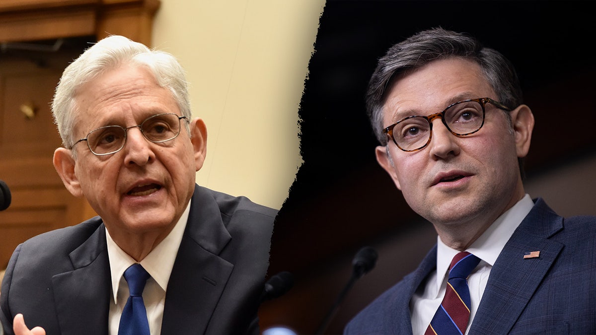 Attorney General Merrick Garland and Chairman Mike Johnson